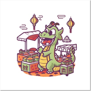 Dragon's Dim Sum Quest, Chinese Cartoon Style Posters and Art